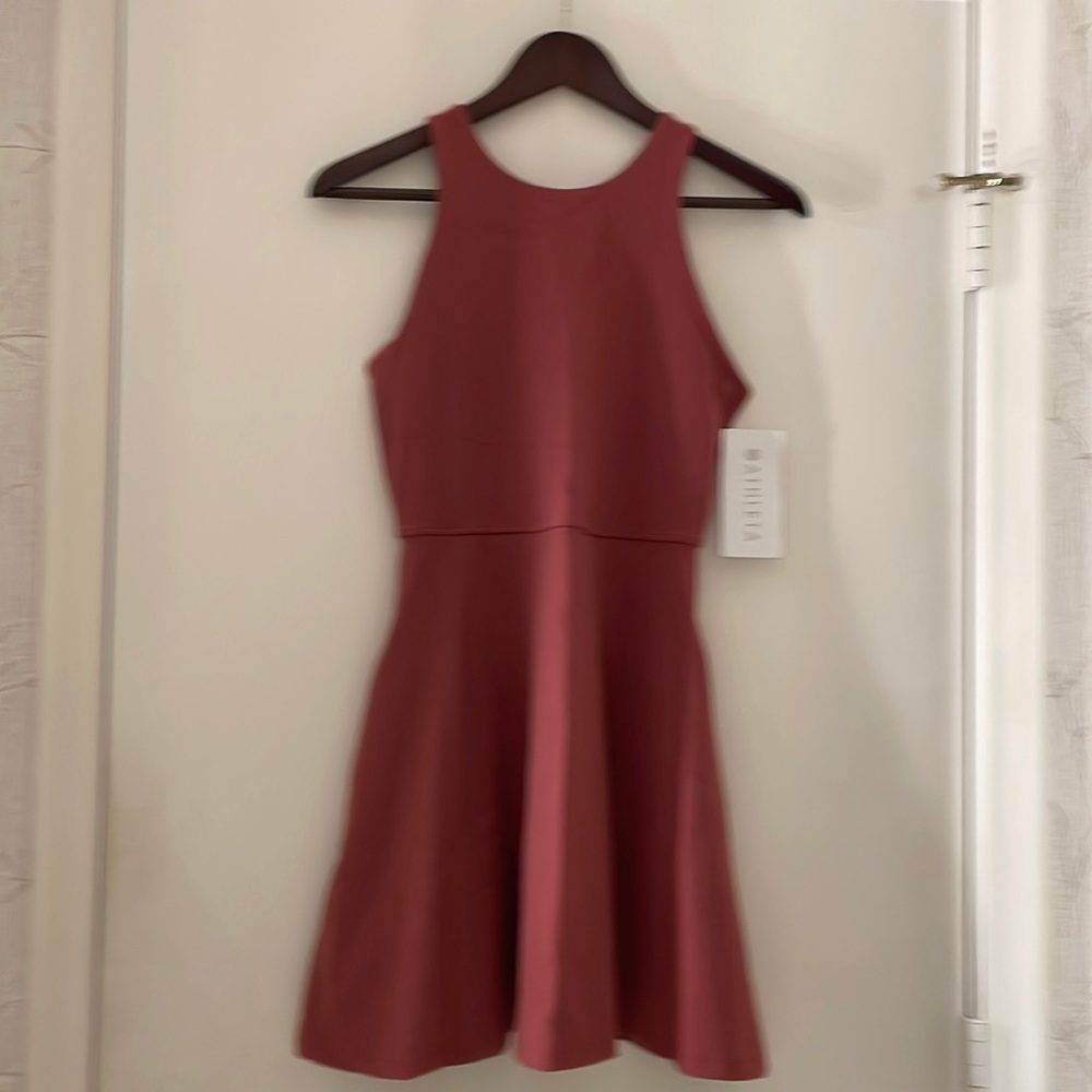 NWT Athleta Conscious Dress; Mauve color. Size M/P